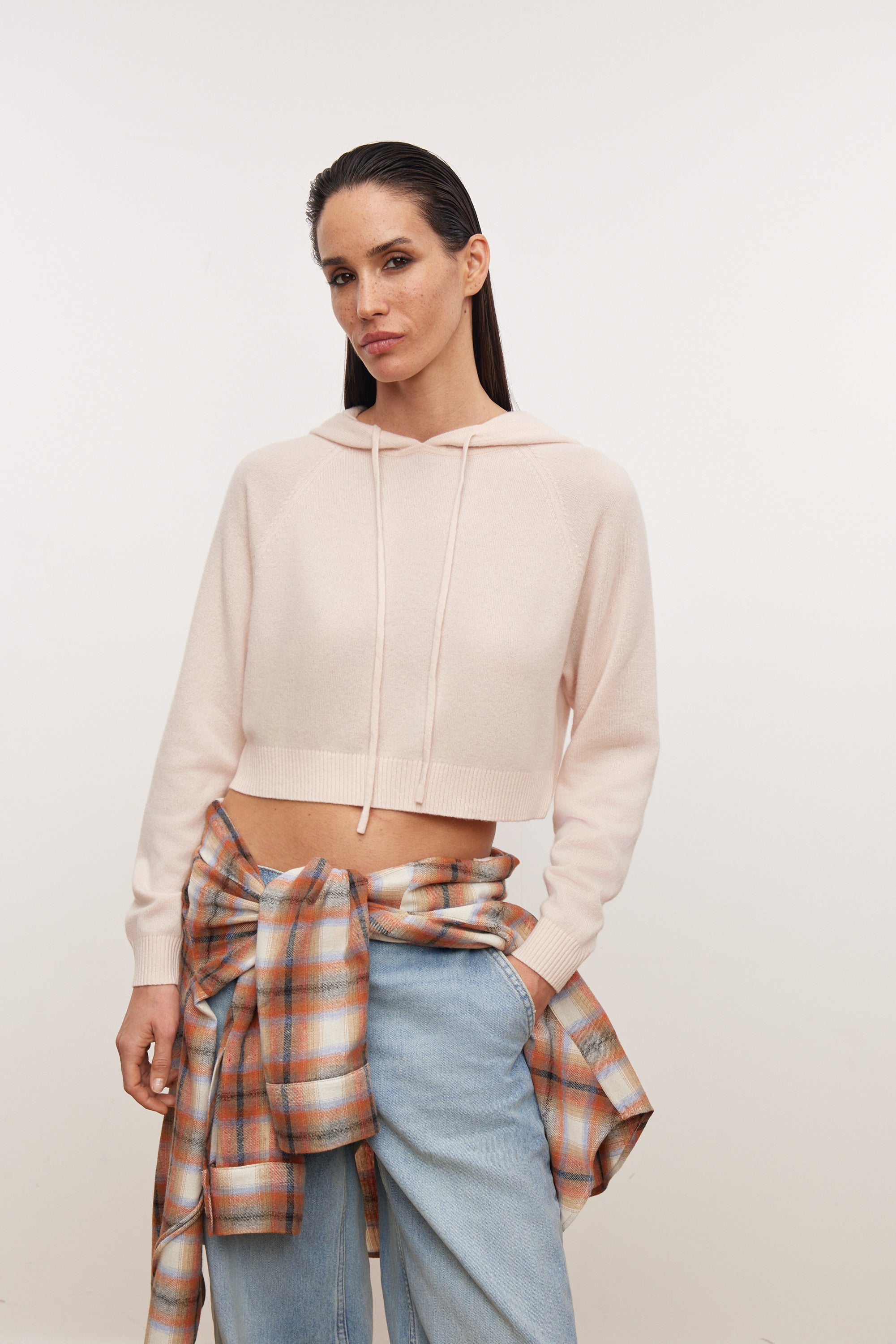 Cropped cashmere best sale