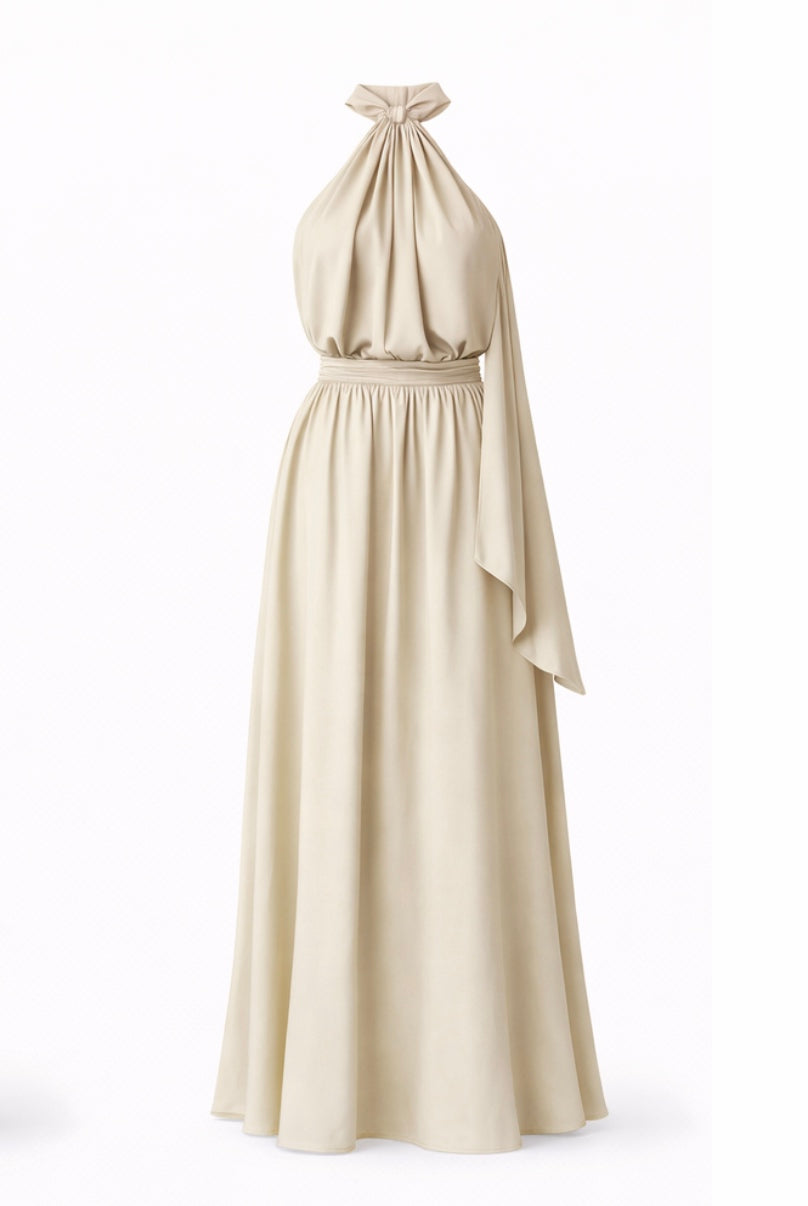 SERA Elegant cocktail dress with an open back