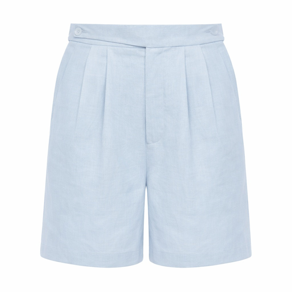 Classic Linen Tuxedo Shorts