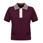 Dive polo in wine color